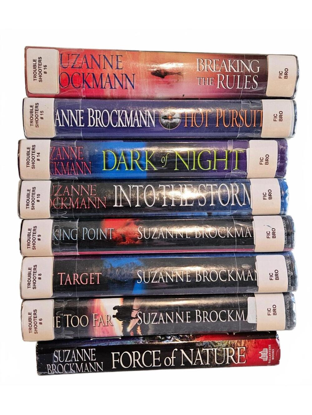 Suzanne Brockmann Book Lot of 8 Hardcover Troubleshooters Series 6, 8 -11, 14-16